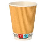 Gobelets en carton Ripple Wall - 30 cl - Lot de 100