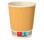 Vaso de cartón Ripple Wall - 20 cl - Lote de 100