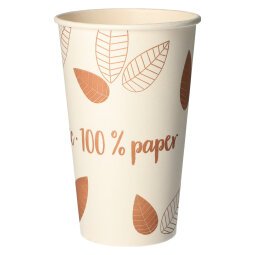 Cup in cardboard Pure Zero 40 cl - pack of 100 pieces