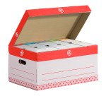 Pack 60 Cajas de archivo 10 cm + 10 contenedores para A4 Surtido