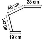 Lampe de bureau Led intégrée Mambo 2.0 - Unilux - 7 W - Bras articulé 40 x 40 cm
