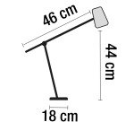 Lampe de bureau Led intégrée Oria - Unilux - 11 W - Articulée