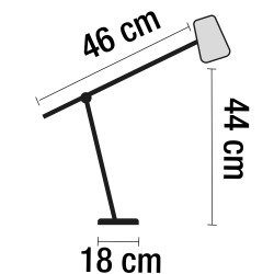 Lampe de bureau Led intégrée couleurs Oria - Unilux - 11 W - Articulée