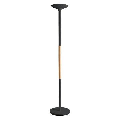 Lámpara de pie LED integrada Oria - Unilux - 44,6 W Negro