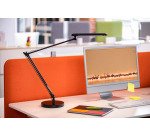 Lampe de bureau Led intégrée Mambo 2.0 - Unilux - 7 W - Bras articulé 40 x 40 cm