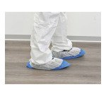 Sovrascarpe monouso in PLP azzurro, 50 unità