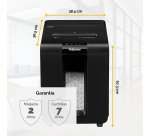 Destructora DIN4 Fellowes automática Híbrida Automax 100M corte en partículas P-4 23L