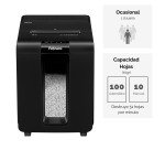 Destructora DIN4 Fellowes automática Híbrida Automax 100M corte en partículas P-4 23L