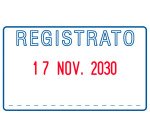 Datario TRODAT Printy 4750/L7 REGISTRATO 41 x 24 mm blu-rosso