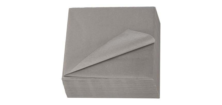 Serviette de table en ouate Royal Collection non tissé 40 x 40 cm - Paquet de 50