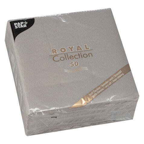Serviette de table en ouate Royal Collection non tissé 40 x 40 cm - Paquet de 50