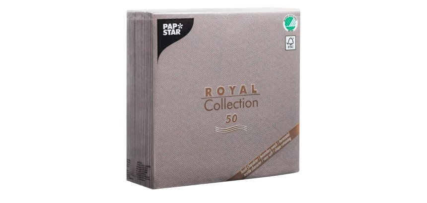 Tischserviette aus nicht gewebtem Vliesstoff Royal 40 x 40 cm  - Pack mit 50 Stück
