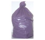 Sacchi con lacci 110 lt Viola trasparente 72 x 110 cm 100 unità