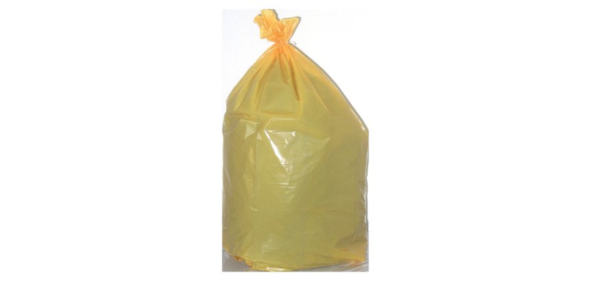 Sacchi della spazzatura 110 lt Giallo 72 x 110 cm 100 unità