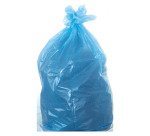 Sacchi con lacci 110 lt Azzurro trasparente 72 x 110 cm 100 unità