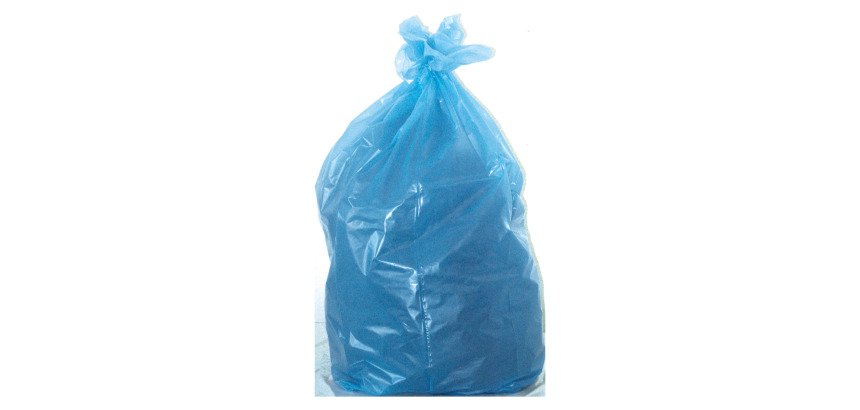 Sacchi con lacci 110 lt Azzurro trasparente 72 x 110 cm 100 unità