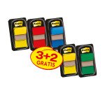 Index medium 25,4 x 43,2 mm confezione da 5 blister di cui 2 in omaggio composti da 50 segnapagina cadauno