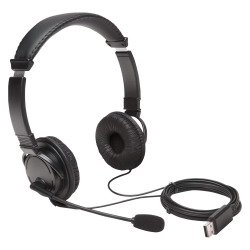 Casque micro filaire USB A Kensington pour ordinateur