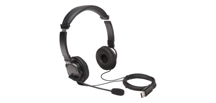 Casque filaire USB A Kensington pour ordinateur