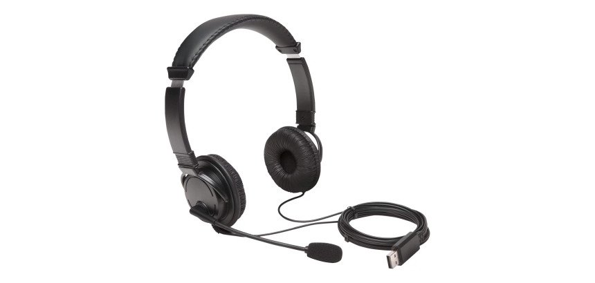 Casque filaire USB A Kensington pour ordinateur
