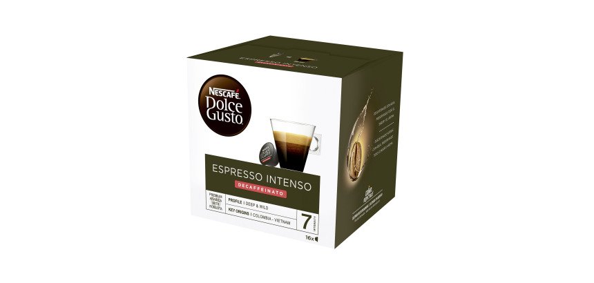 Café Nescafé Expresso Intenso descafeinado Dolce Gusto - Caja de 16 dosis