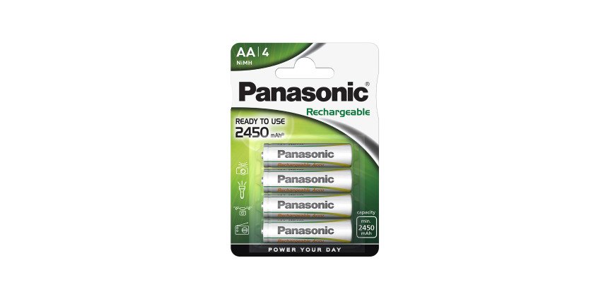 Pilas recargables AA LR06 Panasonic - Blister de 4