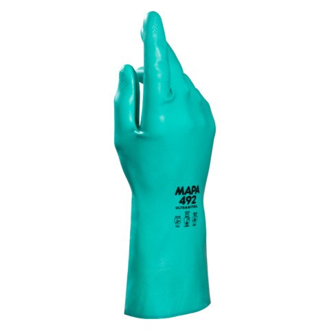 Guantes de protección química Ultranitril 492 Mapa - talla 10