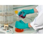 Gants jetables de protection chimique Mapa Solo 977, nitrile non poudré, vert - Boîte de 100 gants