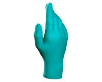 Guantes desechables de protección química Mapa Solo 977, nitrilo no empolvado, verde - Caja de 100 guantes