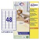 AVERY Zweckform File Folder Label L4736Rev-25 White 1200 labels per pack