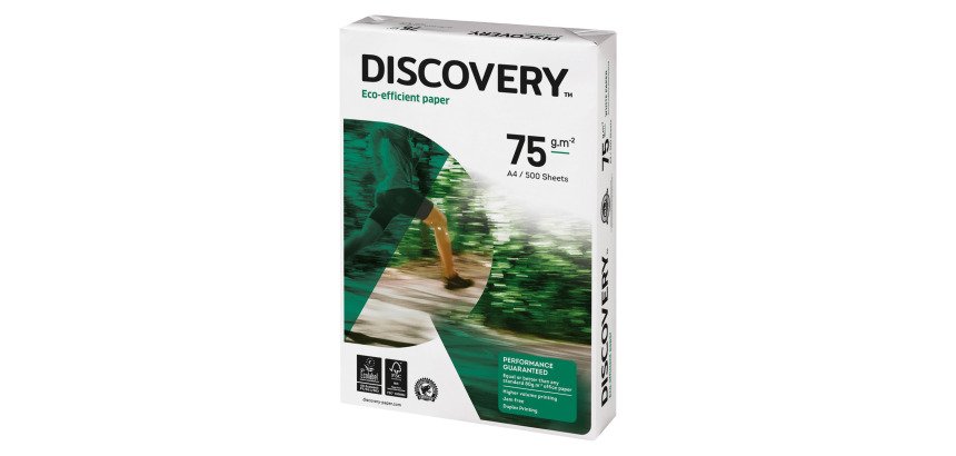 Carta A4 Discovery Eco Efficient 75g 5 risme da 500 fogli - Carta per stampa e fotocopie