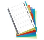 Exacompta Dividers 2706E A4 6 tabs polypropylene blank