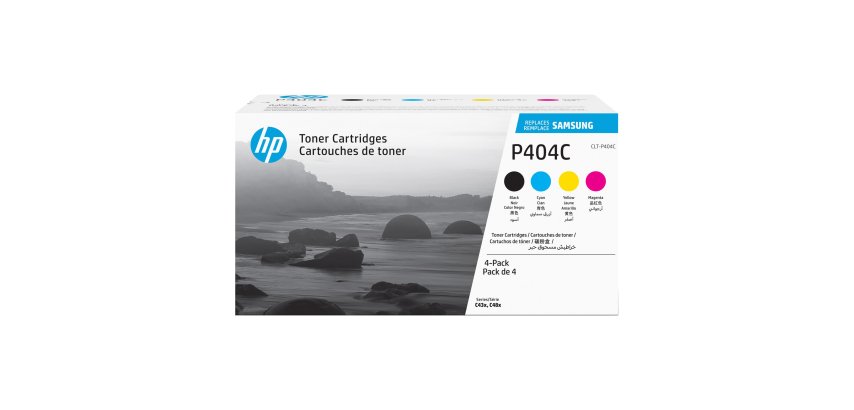 Pack of 4 toners CLT-P404C (SU365A) (Samsung becomes HP)