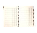 Scadenziario con rubrica Data Ufficio Gennaio-Dicembre 21 x 29,7 cm