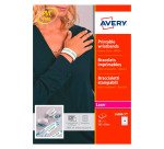 Braccialetti identificativi stampabili - 5 fogli - 10 et/fg - A4 - PE - bianco - Avery