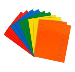 Cartellina tre lembi con elastico Bruneau 10 pz