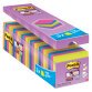 Post-it Super Sticky assortiti 76 x 76 mm Confezione convenienza 21+3 unità da 90 fogli