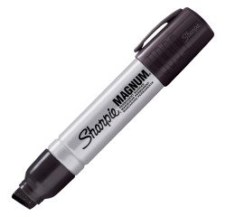 Sharpie Permanent marker Metal Barrel Chisel tip Black