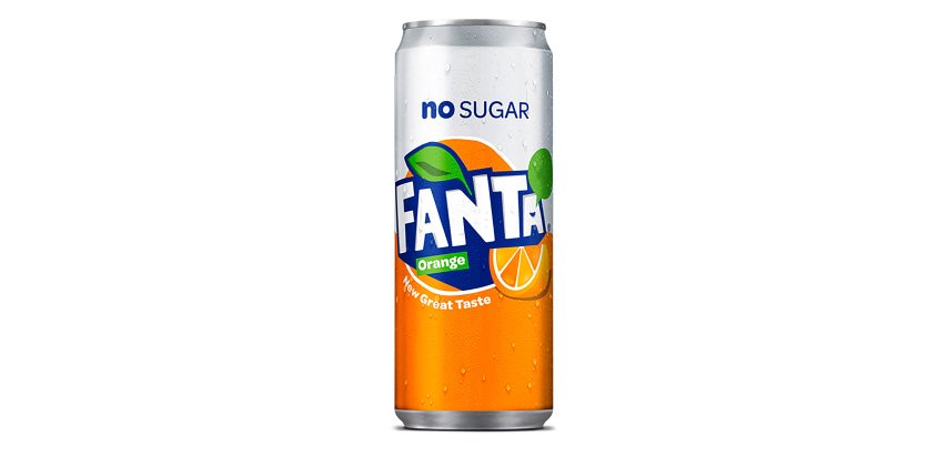 Fanta orange Zero  33 cl - 24 blikjes