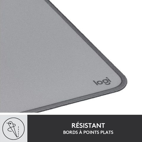 Alfombrilla de escritorio XL Logitech 30 x 70 cm Reciclada color gris