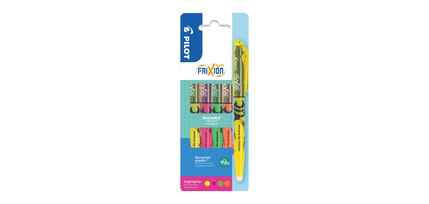 Surligneur effaçable Pilot Frixion Light effaçable - Set de 4