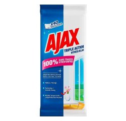 Pakket 20 schoonmaakdoekjes Ajax voor ramen en oppervlakken