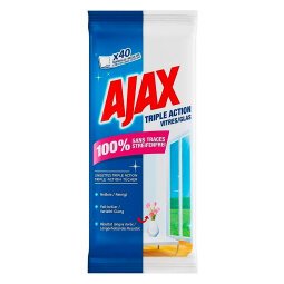 Pakket 20 schoonmaakdoekjes Ajax voor ramen en oppervlakken