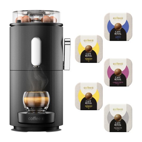 Pack machine Coffee B by Café Royal + 5 boites de boules de café