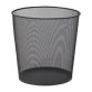 Corbeille à papier métal Alba Mesh noire 40 L
