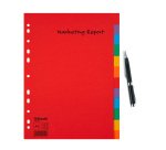 Colored A4 divider Esselte 12 neutral multicolored tabs - 1 set of 12