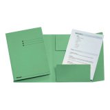 Folders 3 flaps Esselte manilla - A4 format - green