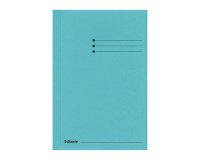 Mappen 3 kleppen Esselte manilla - blauw - formaat folio
