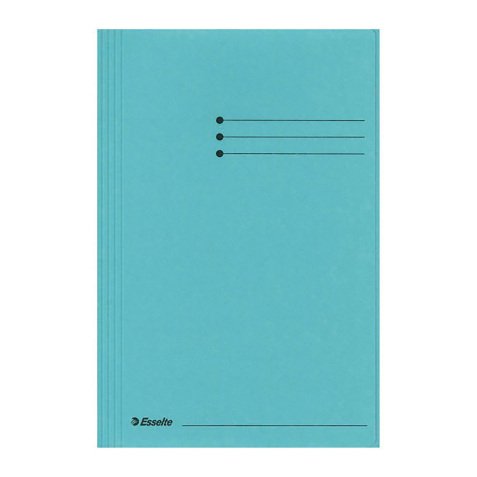 Chemises 3 rabats Esselte manilla  - bleu -  format folio