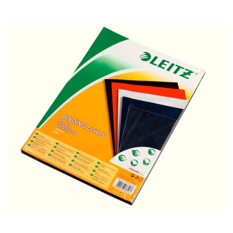 Couverture de reliure PVC 15/100 transparente incolore LEITZ - Paquet de 100